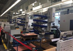 Produktionsstraße bei IBAK in Kiel