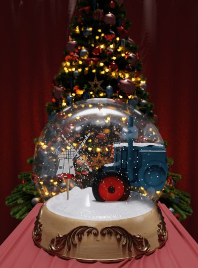 Schneekugel der Oldtimerfreunde Probstei