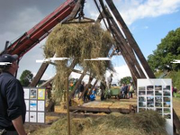Originalgetreuer Nachbau eines Scheunenbodens mit Greiferzug